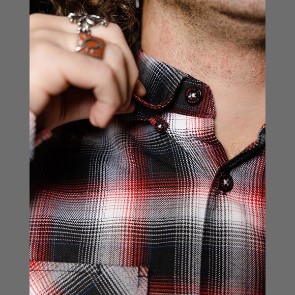 DIXXON FLANNEL x IN FLAMES Flannel Shirt Collab - LUNAR STRAIN - Men's XL - Picture 12 of 12